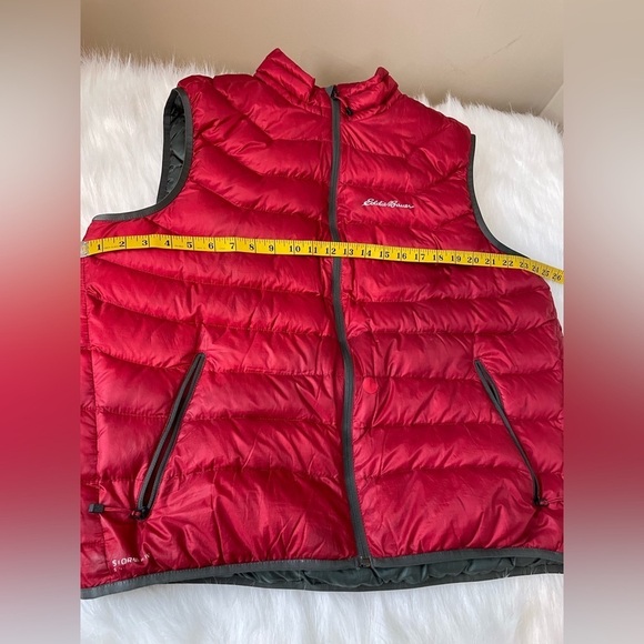 Eddie Bauer First Ascent Red Down Puffer Vest XL - Picture 4 of 15